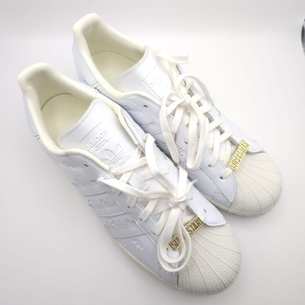Adidas New Men's Size 11 Originals Superstar White Gold Shoes Sneakers GY0025